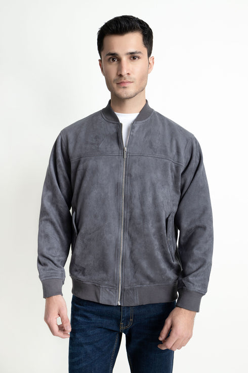 The Regular Fit Suede Jacket